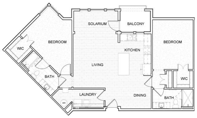 Floor plan Unit B2-S layout