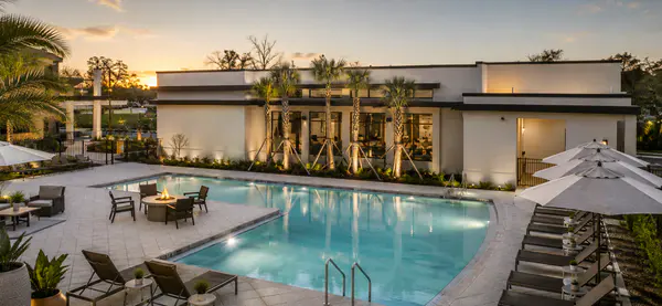 Resort style pool at The Mayfair Apartments in Gainesville